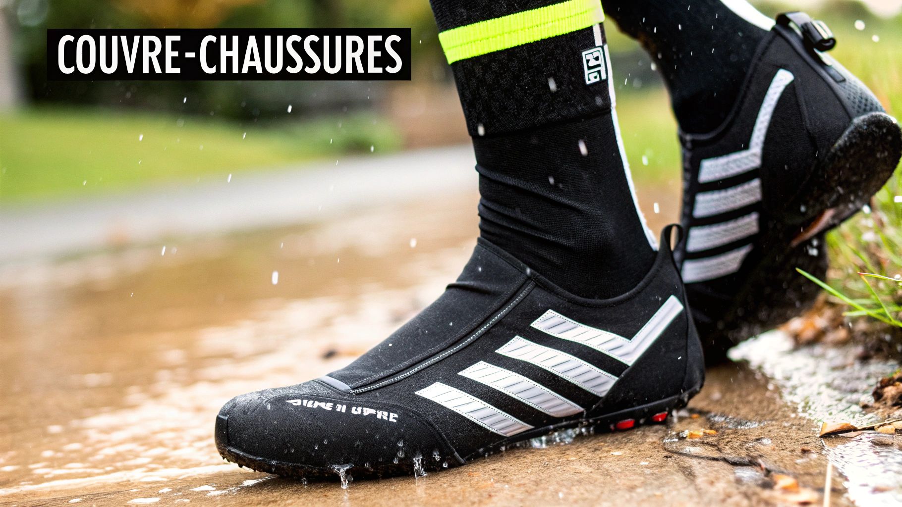 Des couvre-chaussures pour le vélo