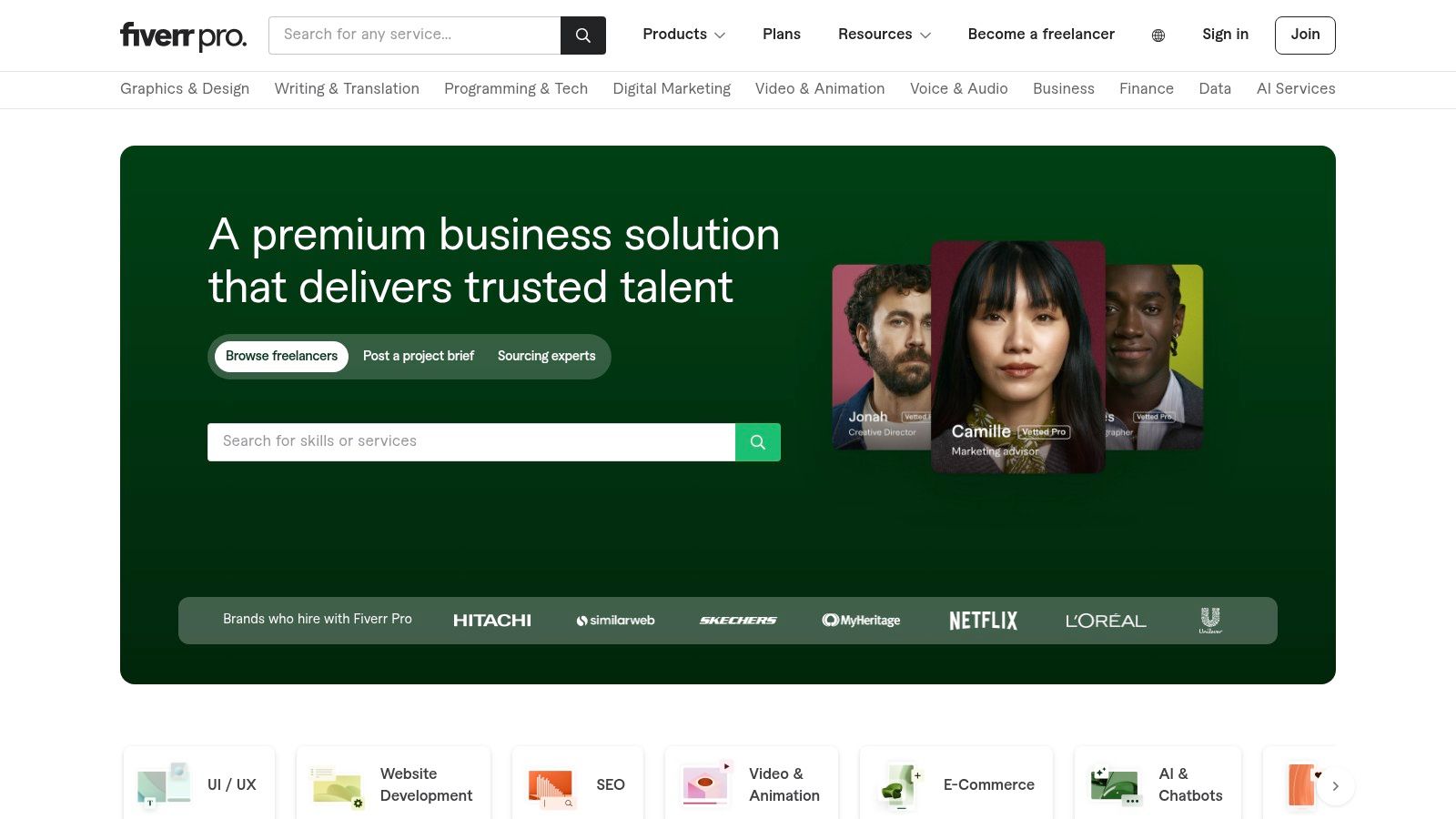 Fiverr Pro (Website Design)