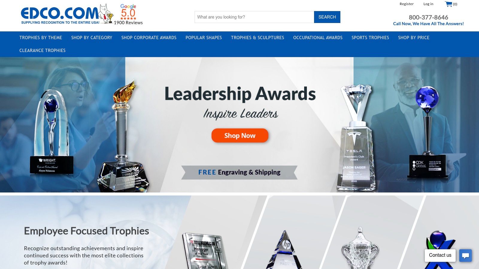 Personalized Award Trophy