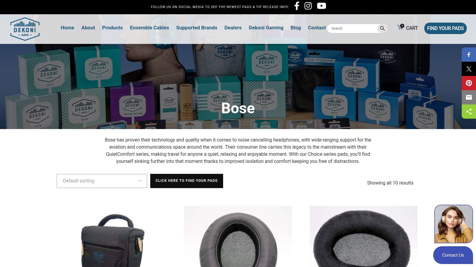 Dekoni Audio Custom Replacement Ear Pads for Bose Headphones