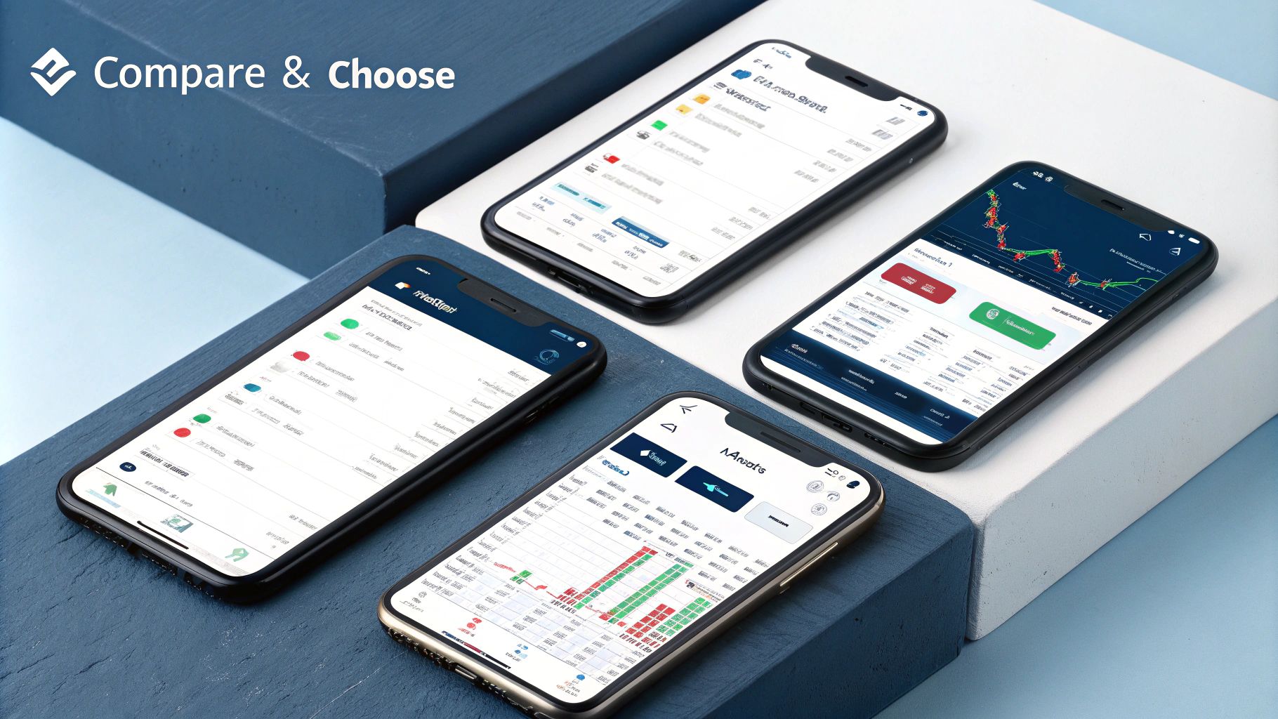 Comparison of leading stock market apps