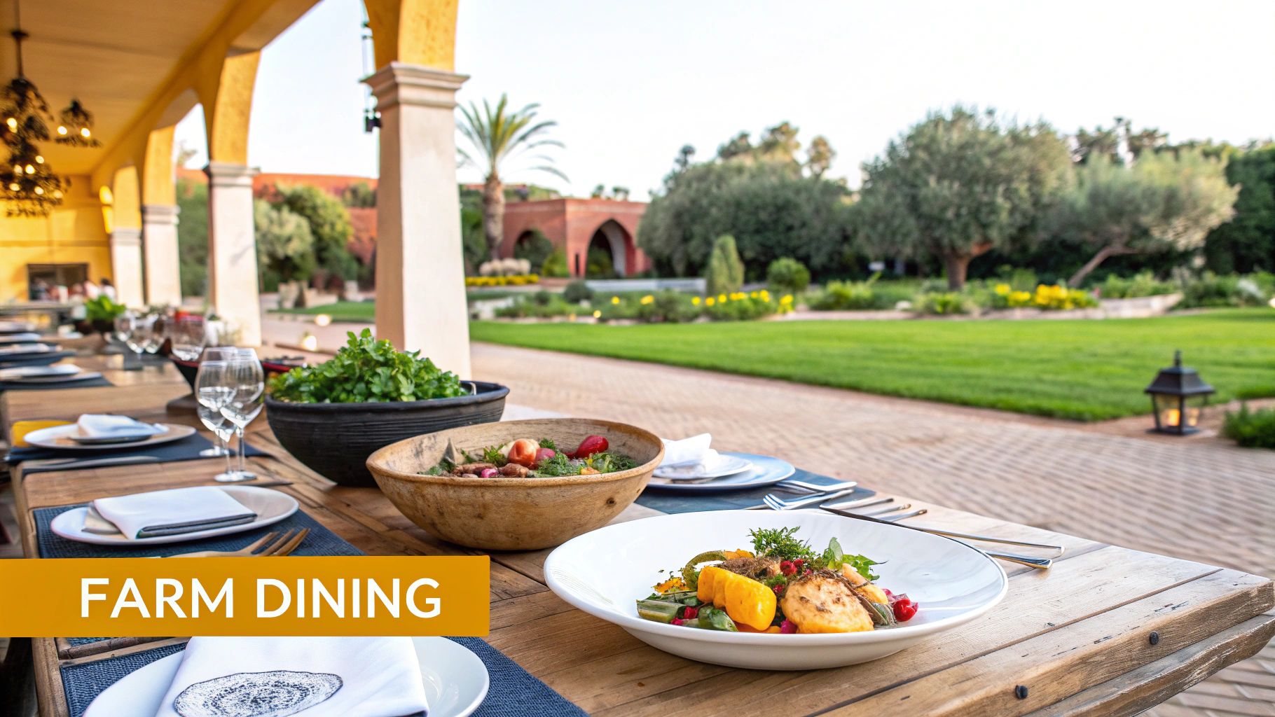 The Farm Marrakech's sustainable practices