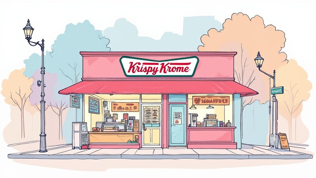 L'évolution de Krispy Kreme jusqu'aux portes de Lyon