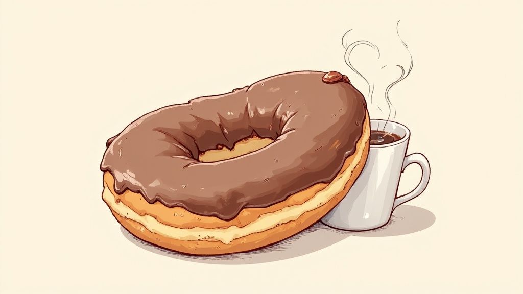 Tim Hortons Chocolate Dip Donut