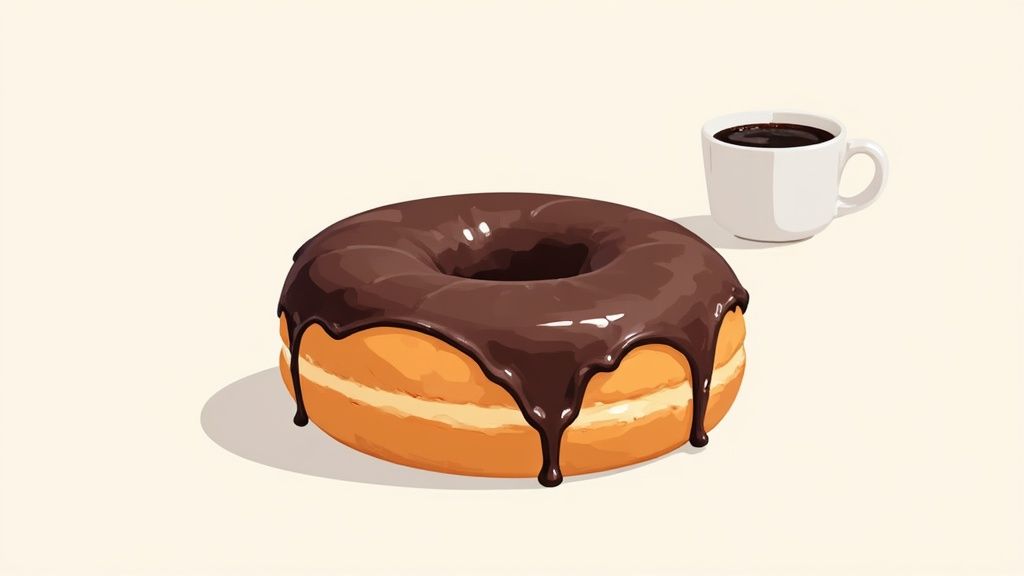 Starbucks Chocolate Old-Fashioned Donut