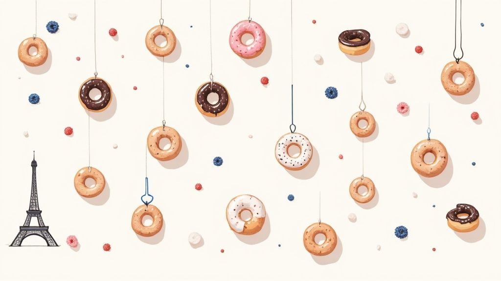 Donut Wall Display