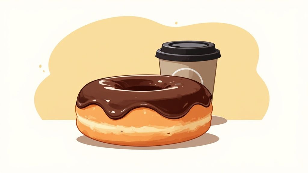 Dunkin' Donuts Chocolate Frosted Donut