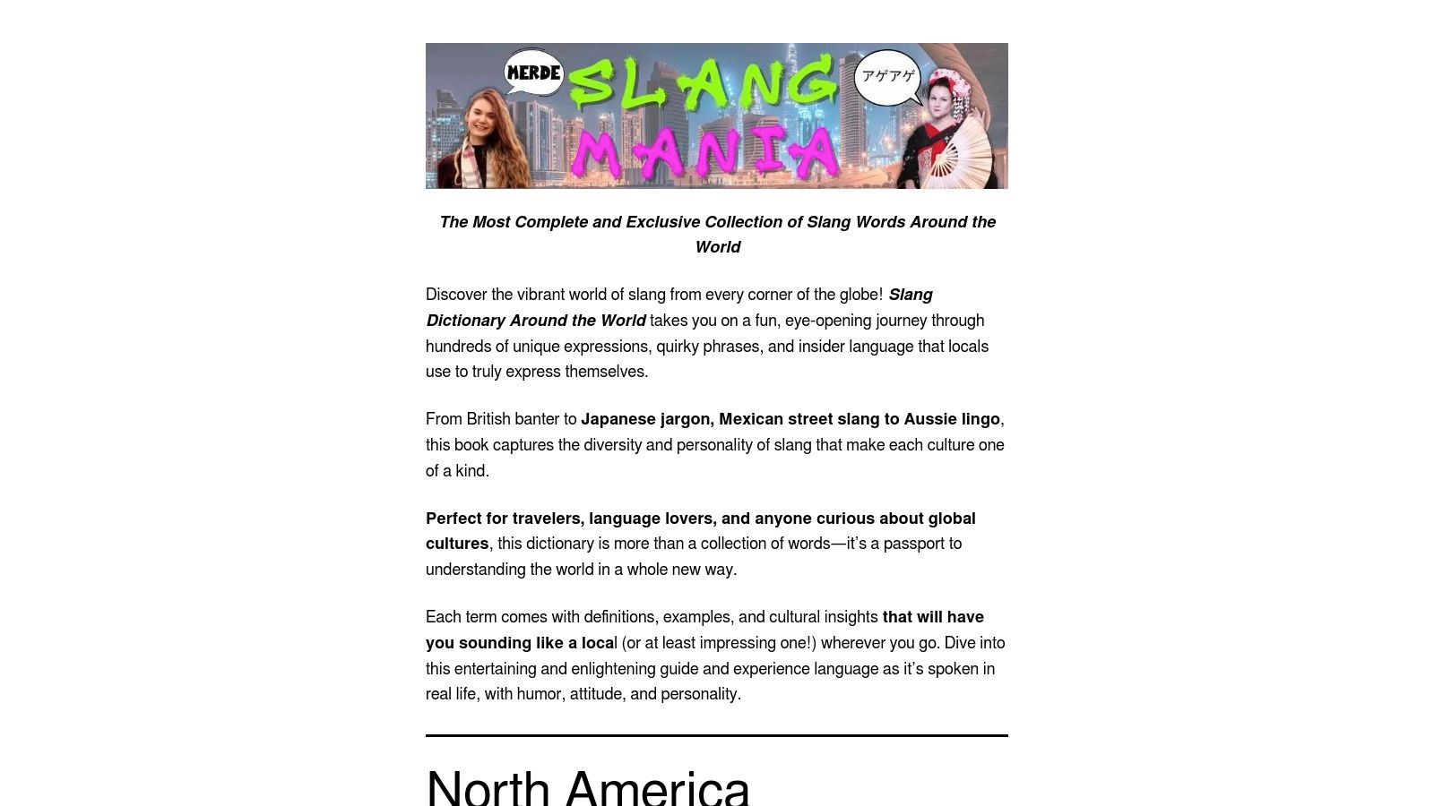 Slang Dictionary Around the World