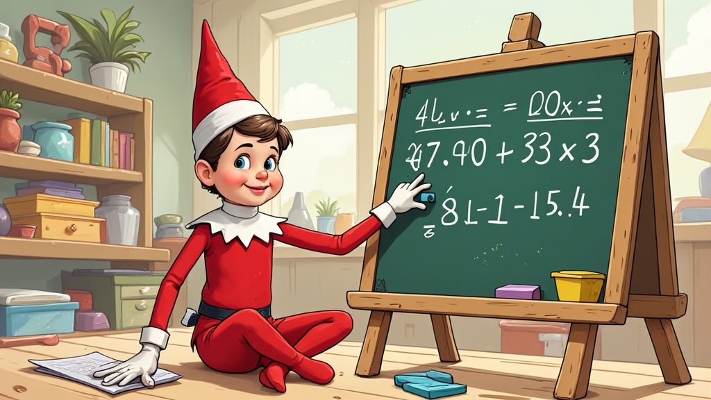 Elf on the Shelf in a STEAM activity
