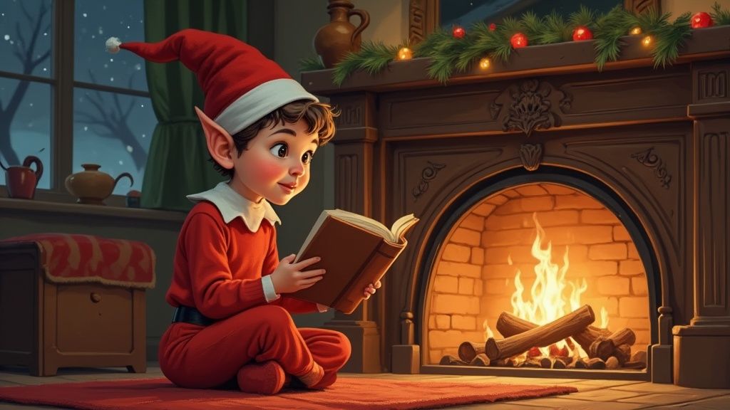 Celebrity Elf on the Shelf setup
