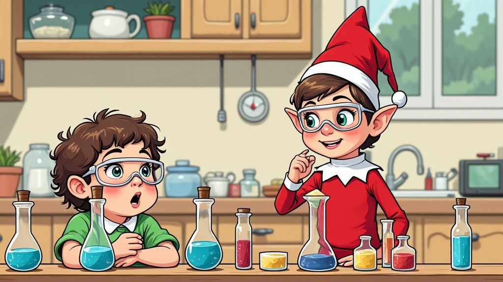 Elf on the Shelf in a cross-curricular activity