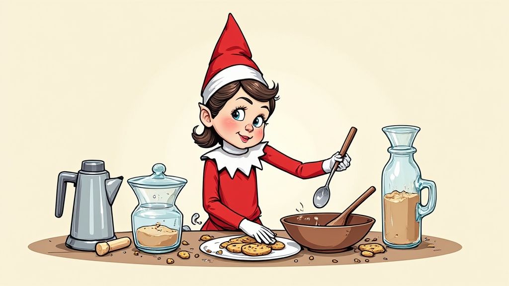Elf on the Shelf in a Classroom Setting