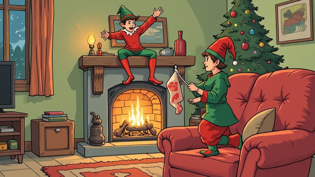 Constructing an elf on the shelf costume