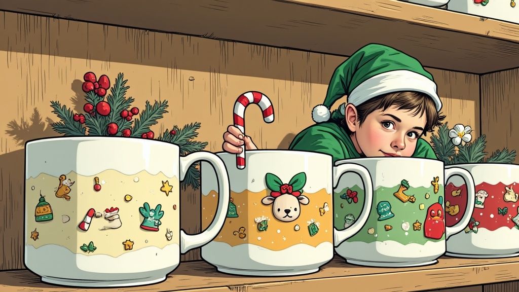 Elves in a snowball fight.