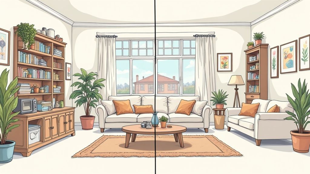 Przykład home stagingu