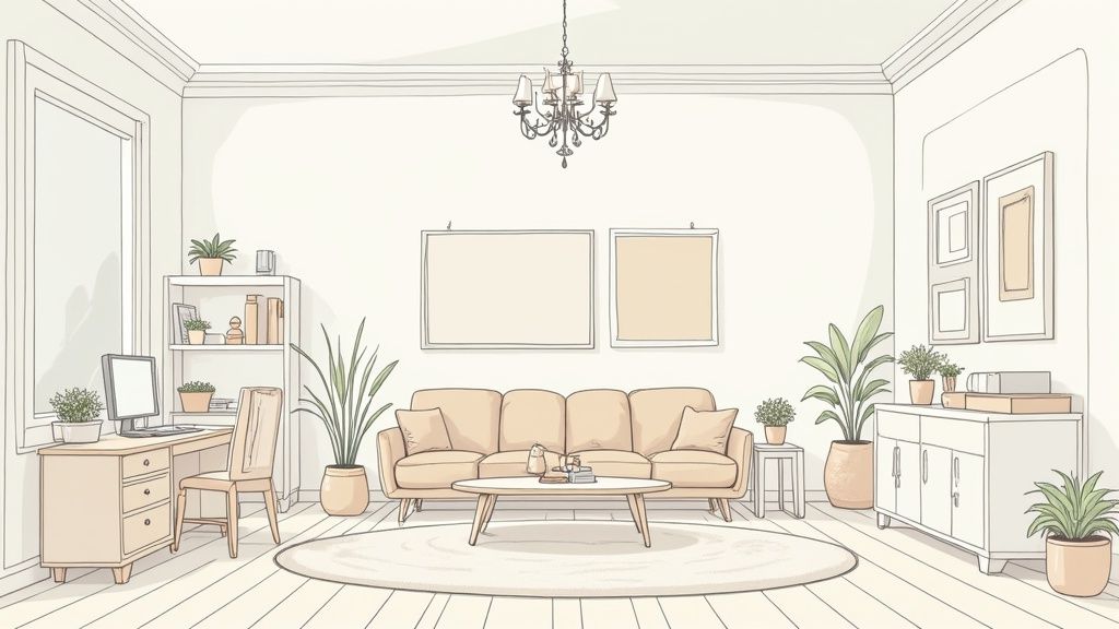 Przykład home stagingu