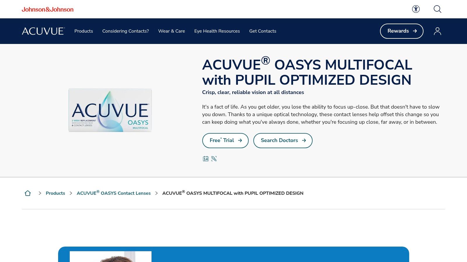 Acuvue Oasys for Presbyopia