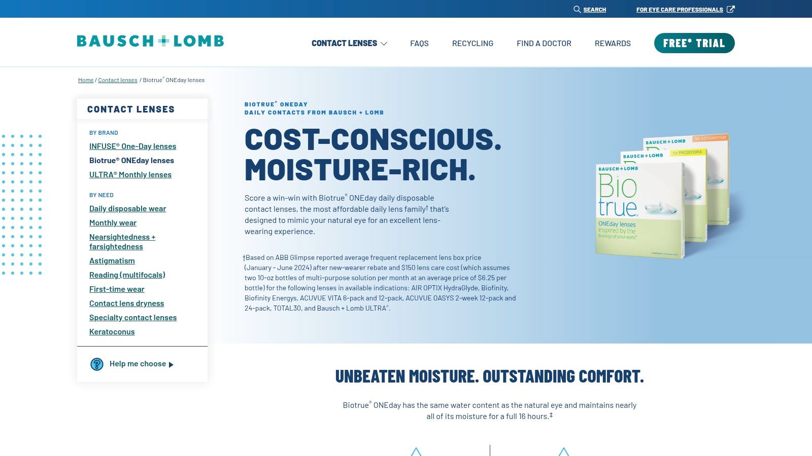 Biotrue ONEday for Presbyopia