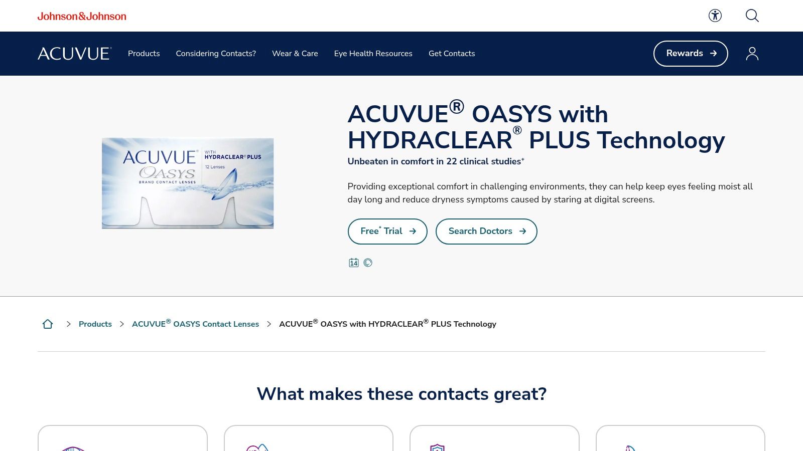 Acuvue Oasys with Hydraclear Plus