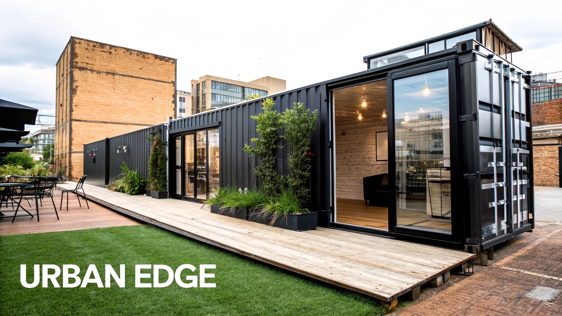 Converted Shipping Container Space