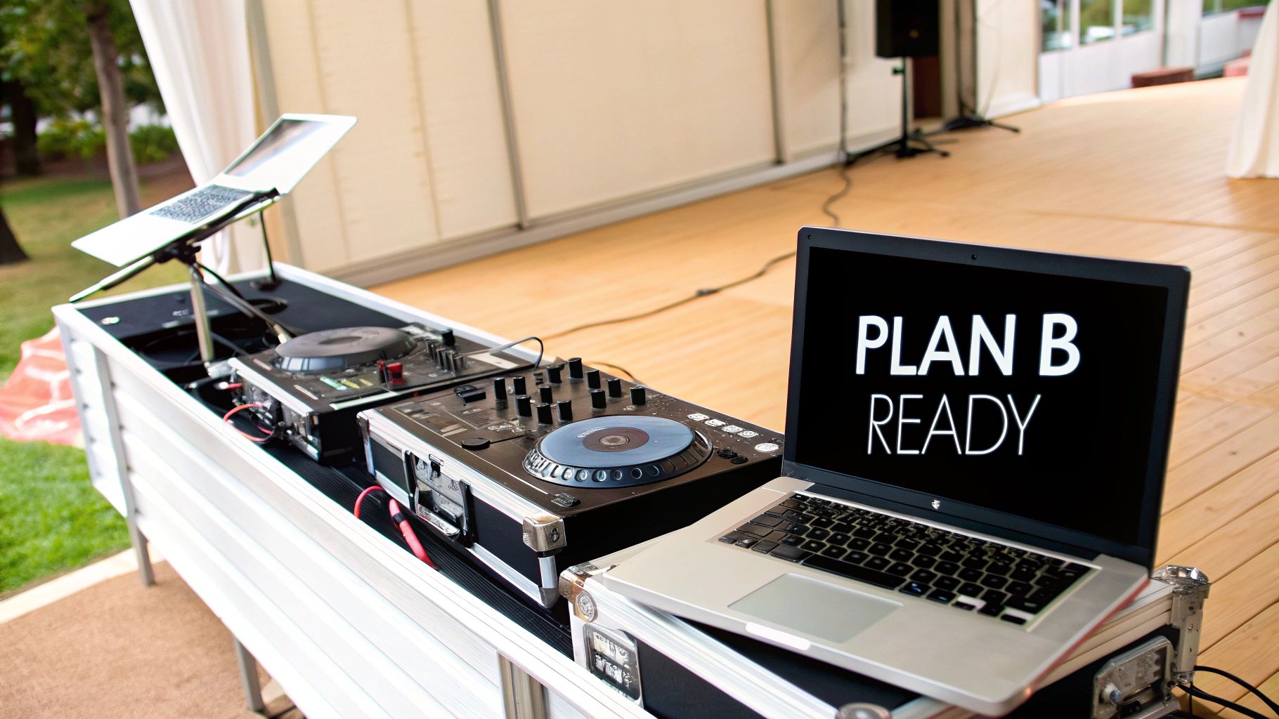 What is your backup plan for equipment failure or emergencies?