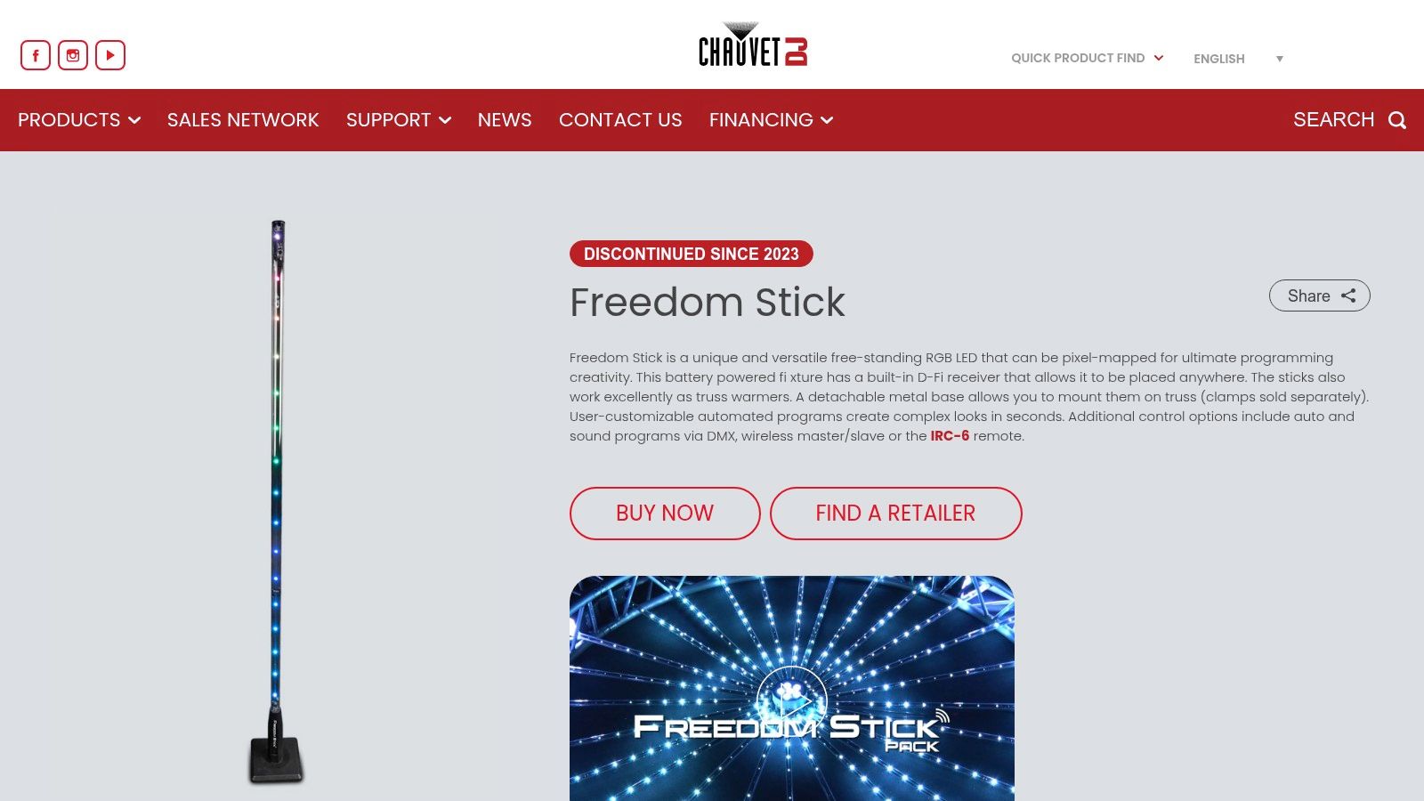 CHAUVET DJ Freedom Stick