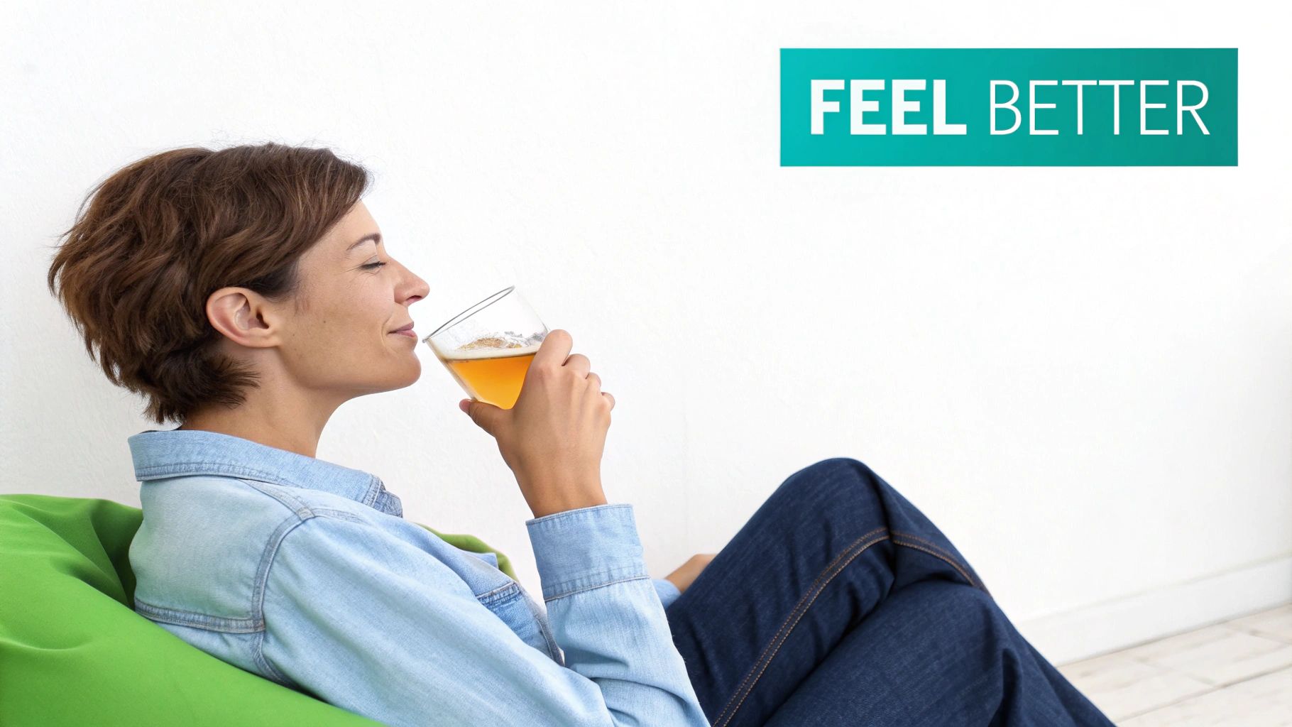 A glass of Pedialyte with ice.