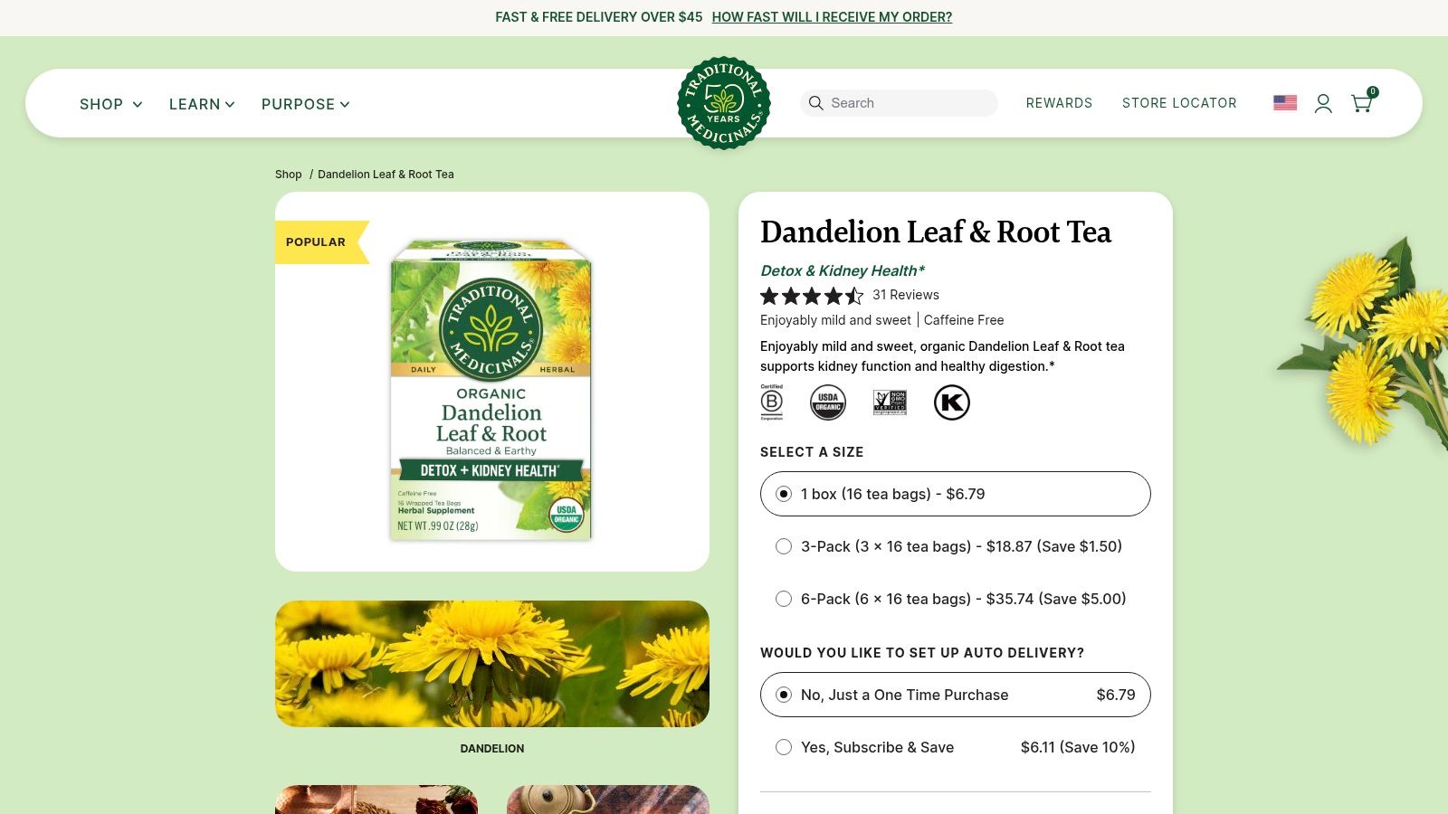 Dandelion Root
