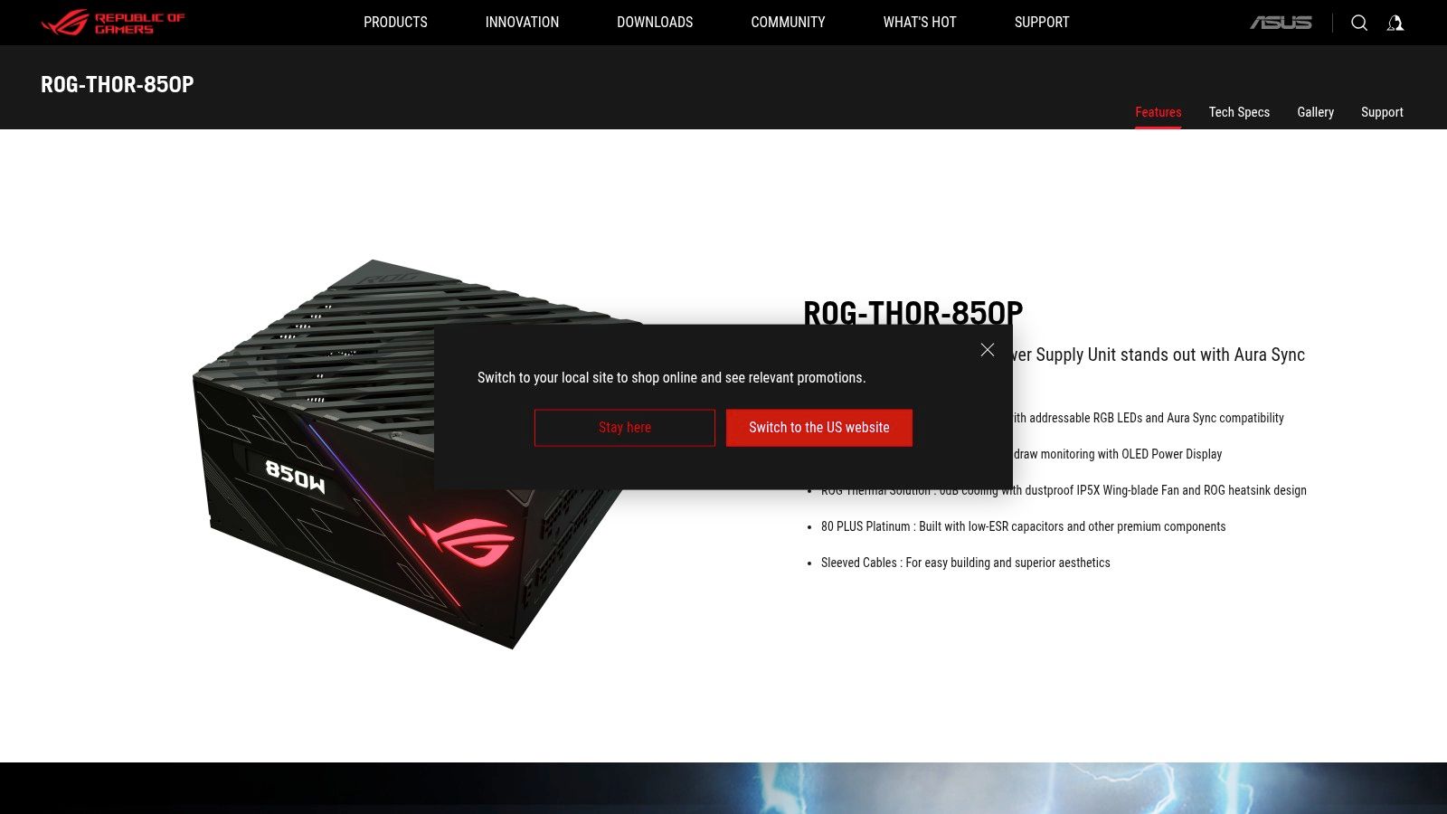 ASUS ROG Thor 850P