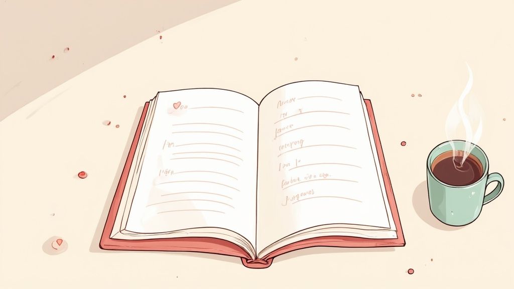 La tenue d'un journal de gratitude