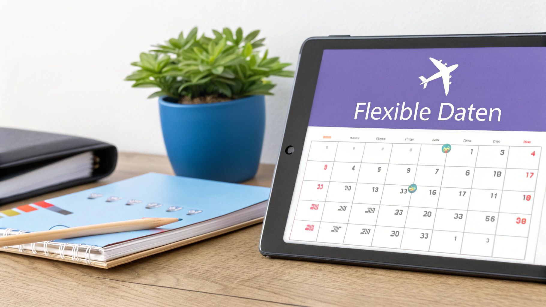 Flexible Reisedaten nutzen