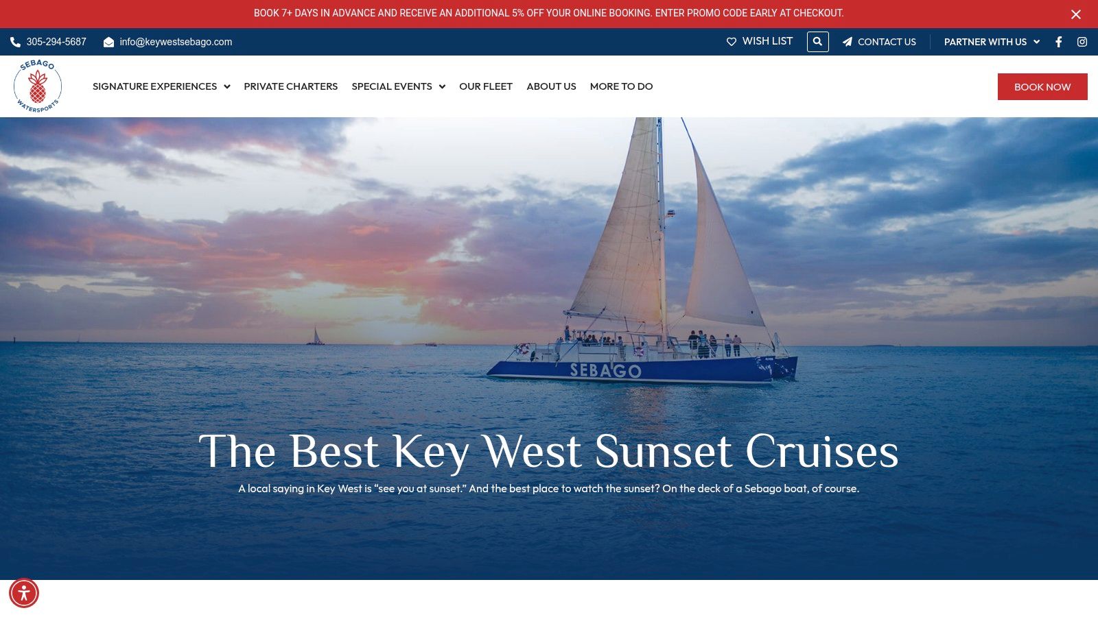 Sebago Key West - Champagne Celebration Sunset Sail