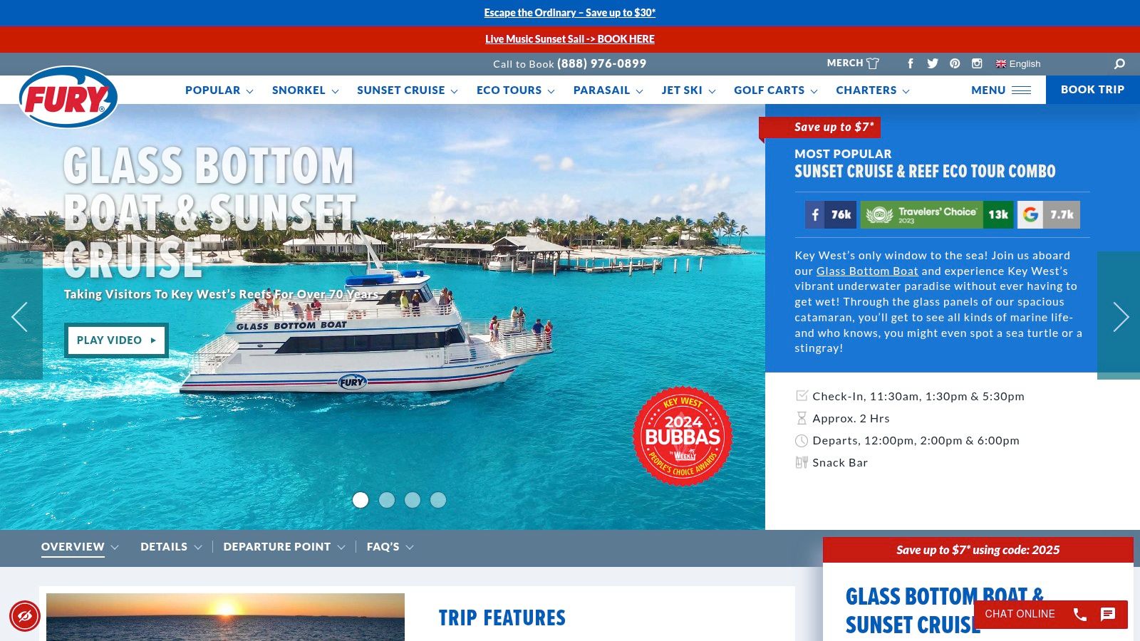 Fury Water Adventures - Commotion on the Ocean Sunset Sail