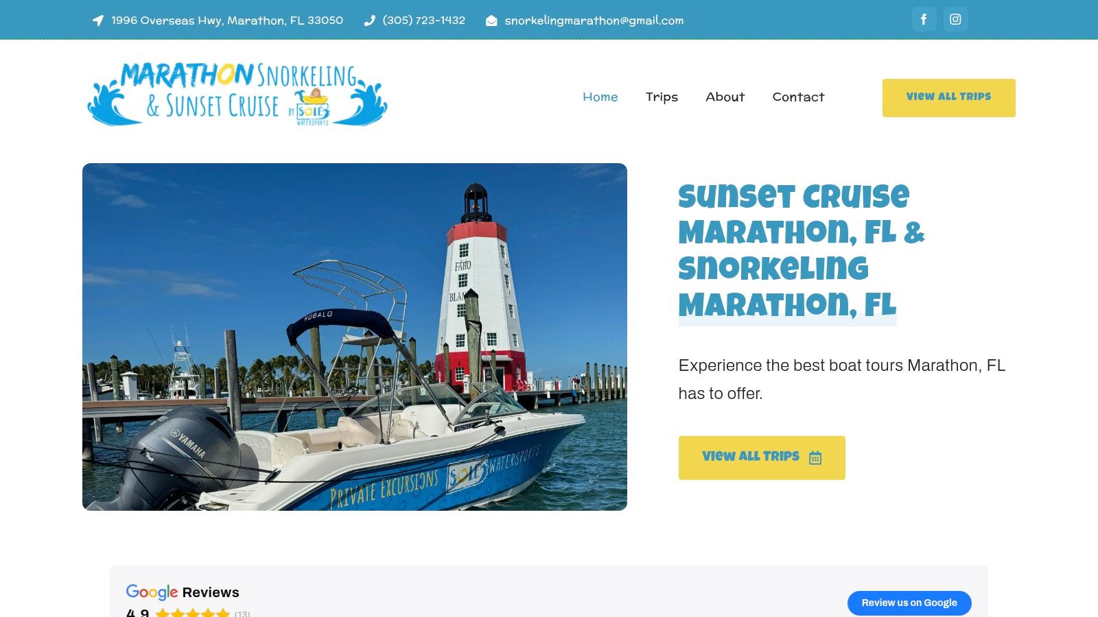 Marathon Snorkeling And Sunset Cruise