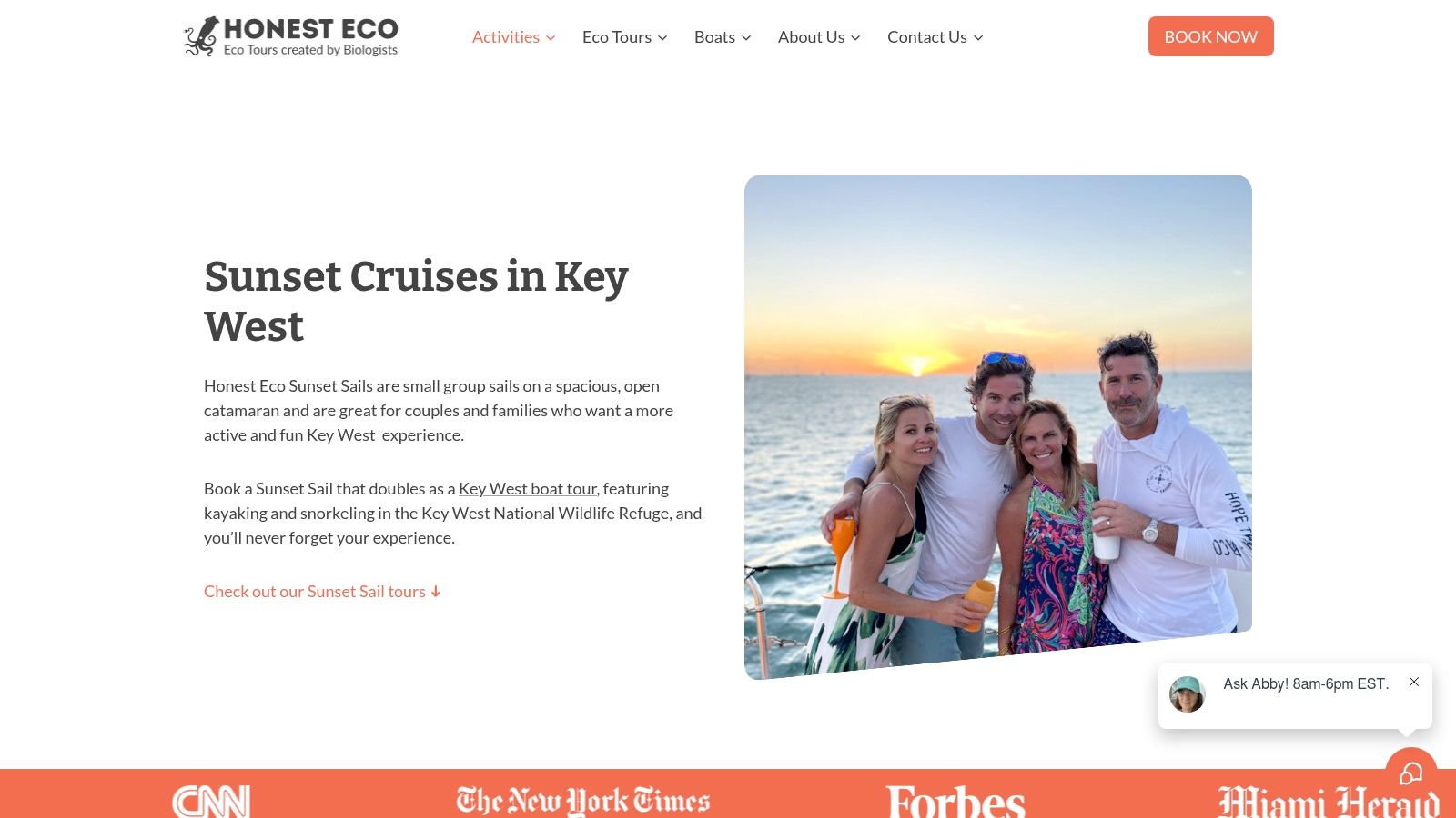 Honest Eco - USCG Certified Sunset Cruise