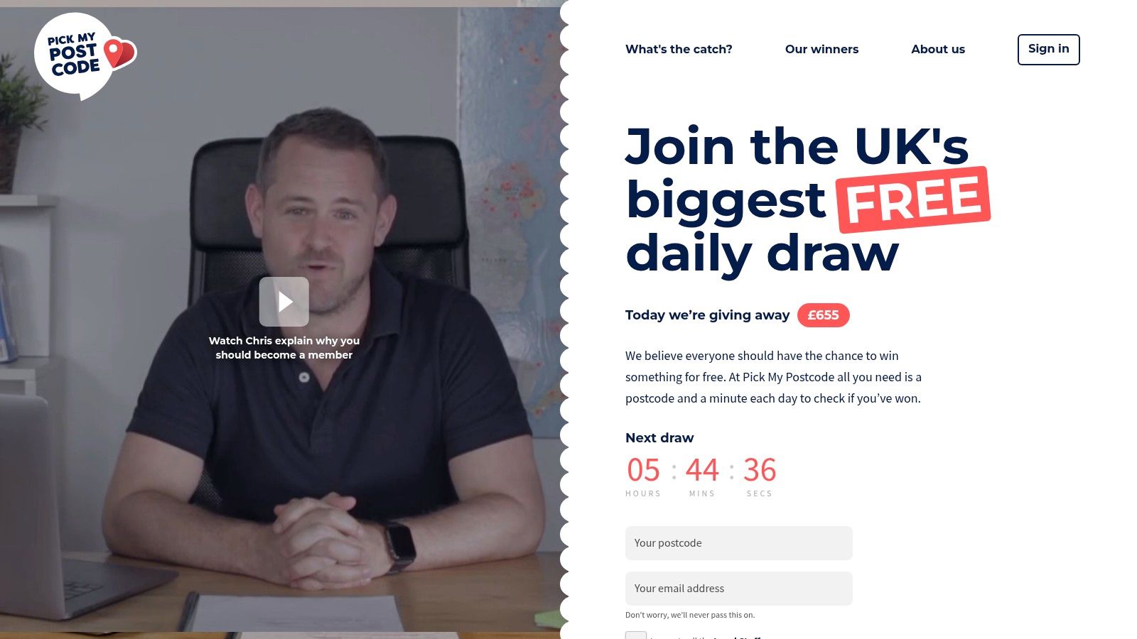 Free Postcode Lottery