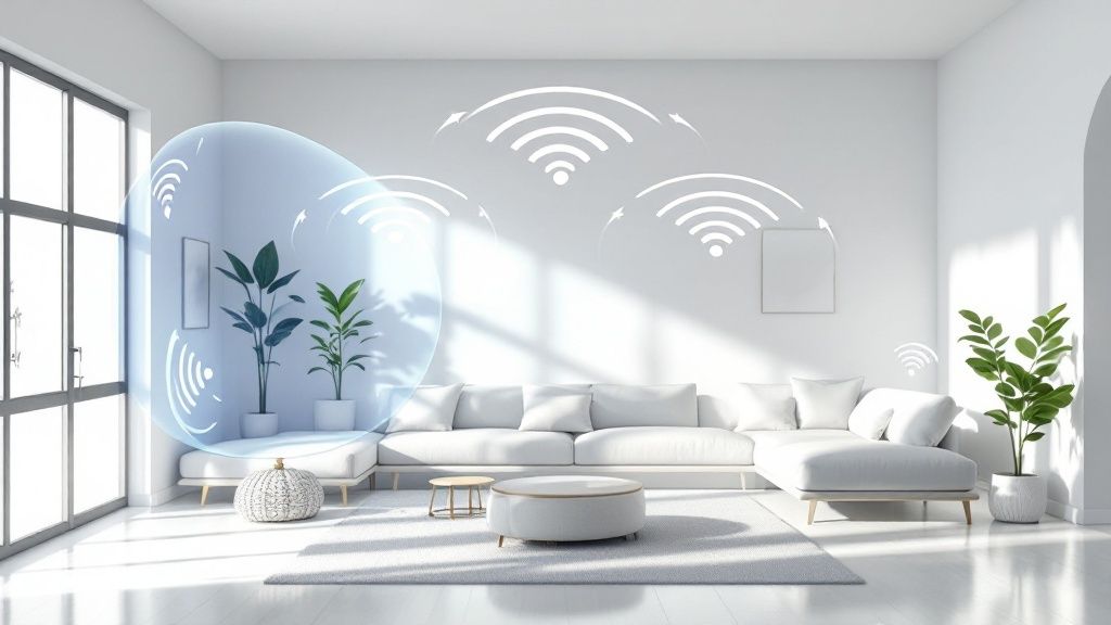 Ubicación estratégica del repetidor wifi