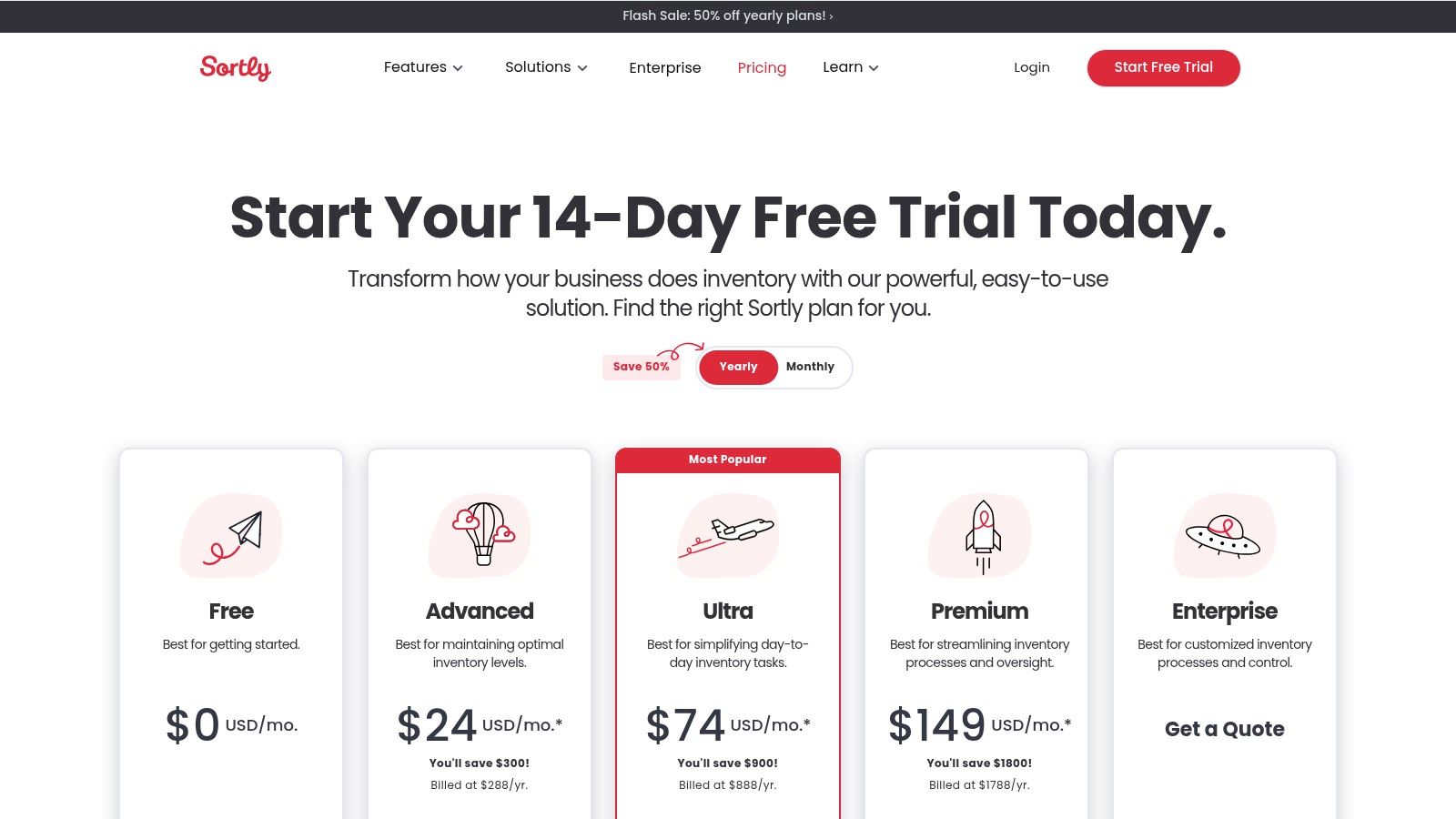 Sortly Free Plan