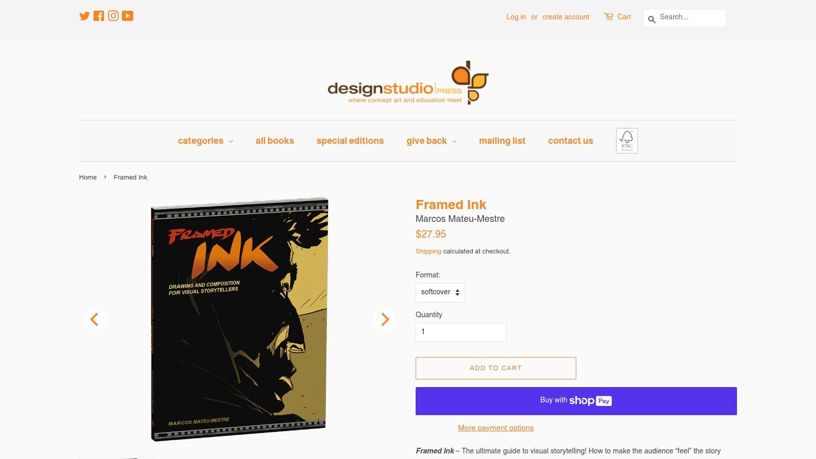 Framed Ink: Drawing and Composition for Visual Storytellers