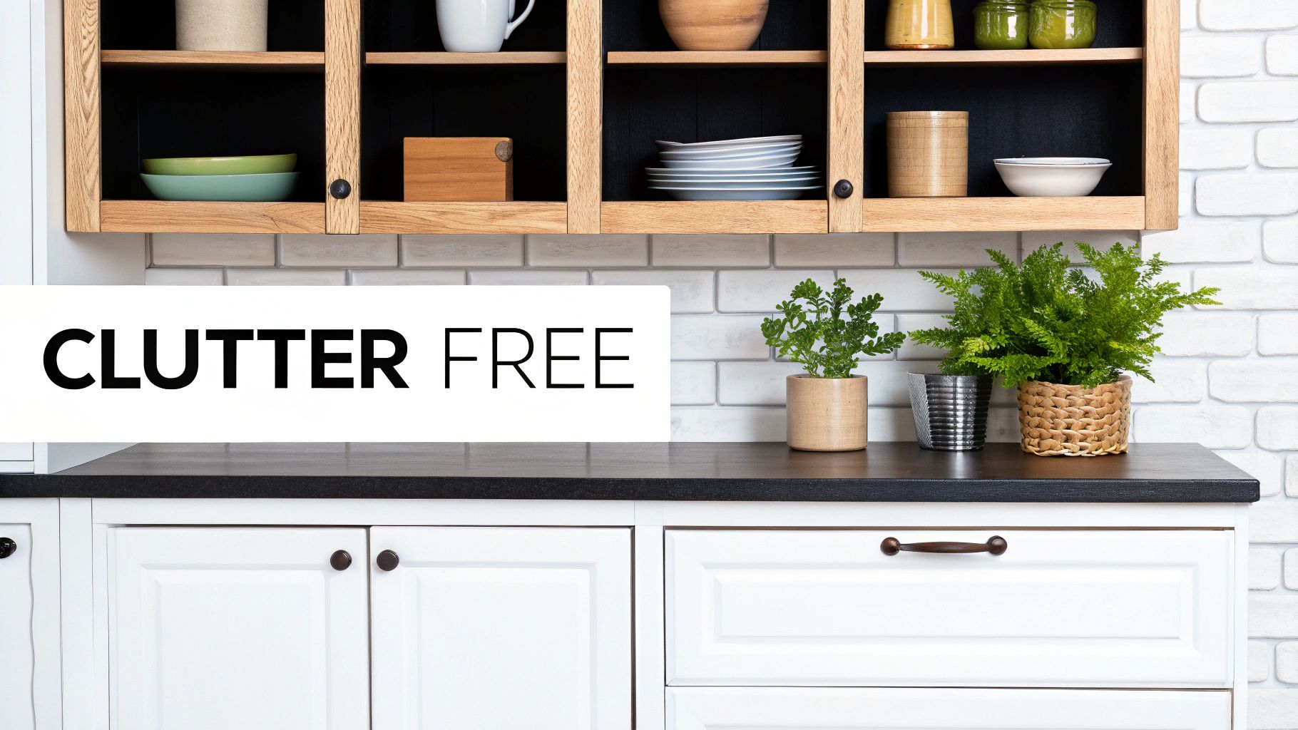 Organized Kitchen with Labeled Containers
