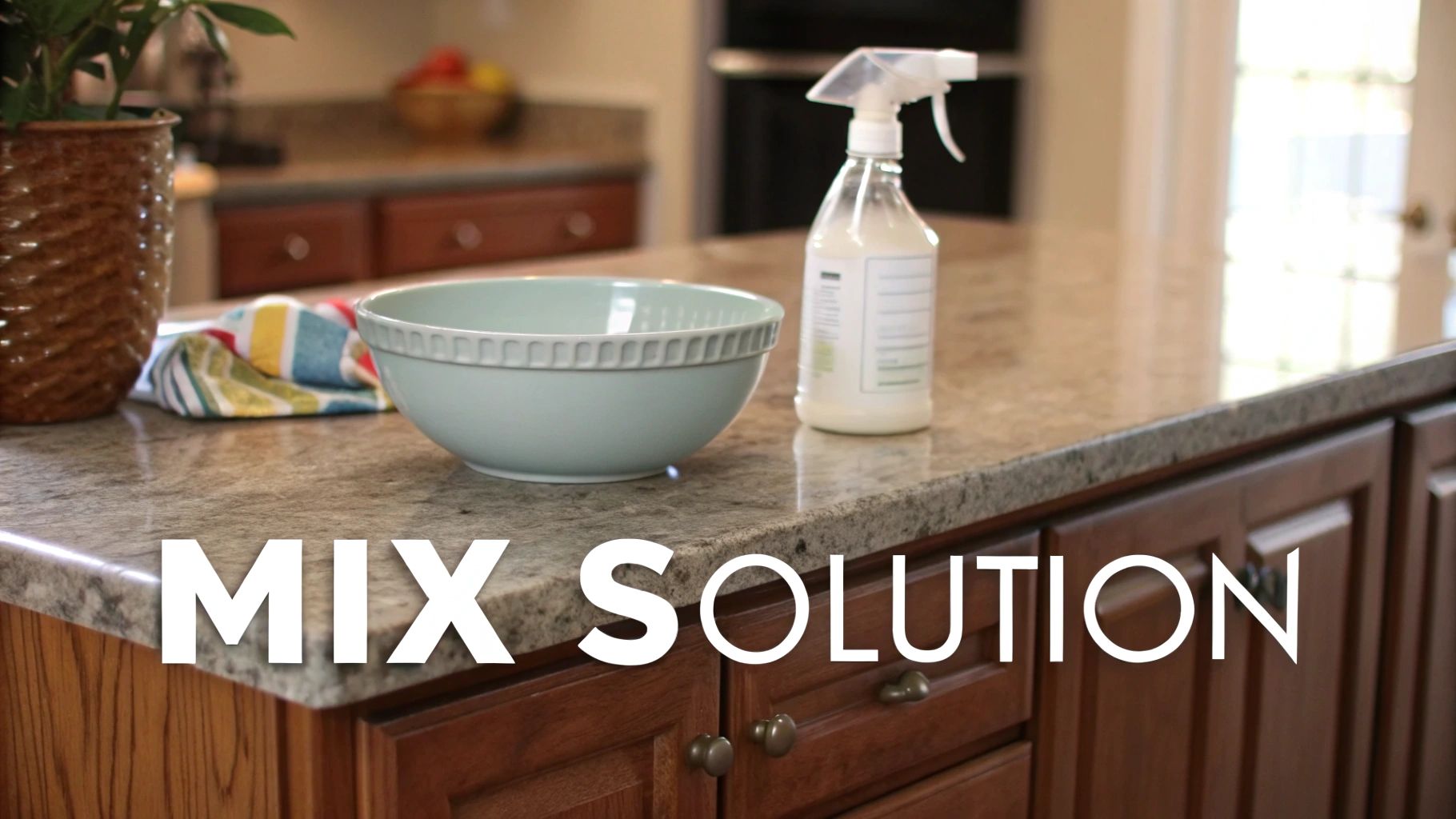Essential cabinet cleaning tools.