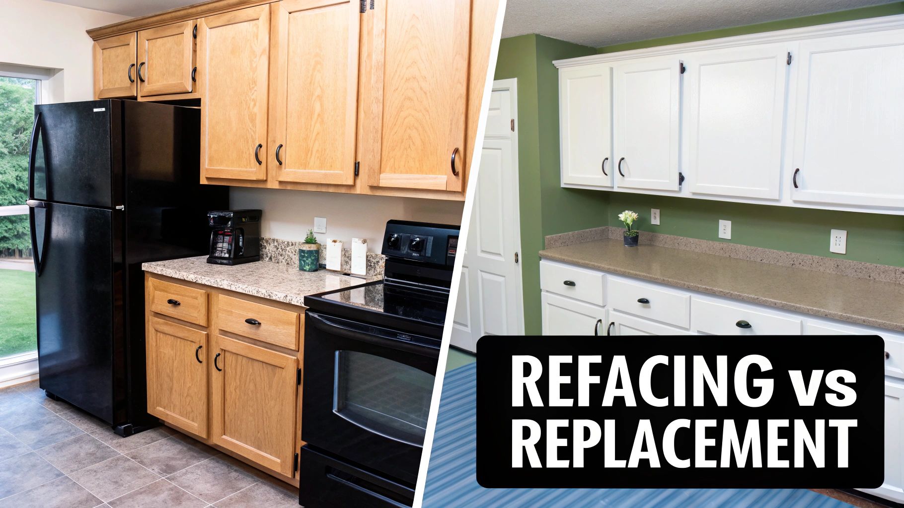 Cabinet Refacing vs. Replacement
