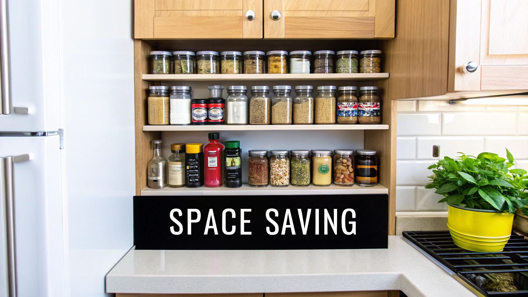Compact Kitchen with Optimized Storage