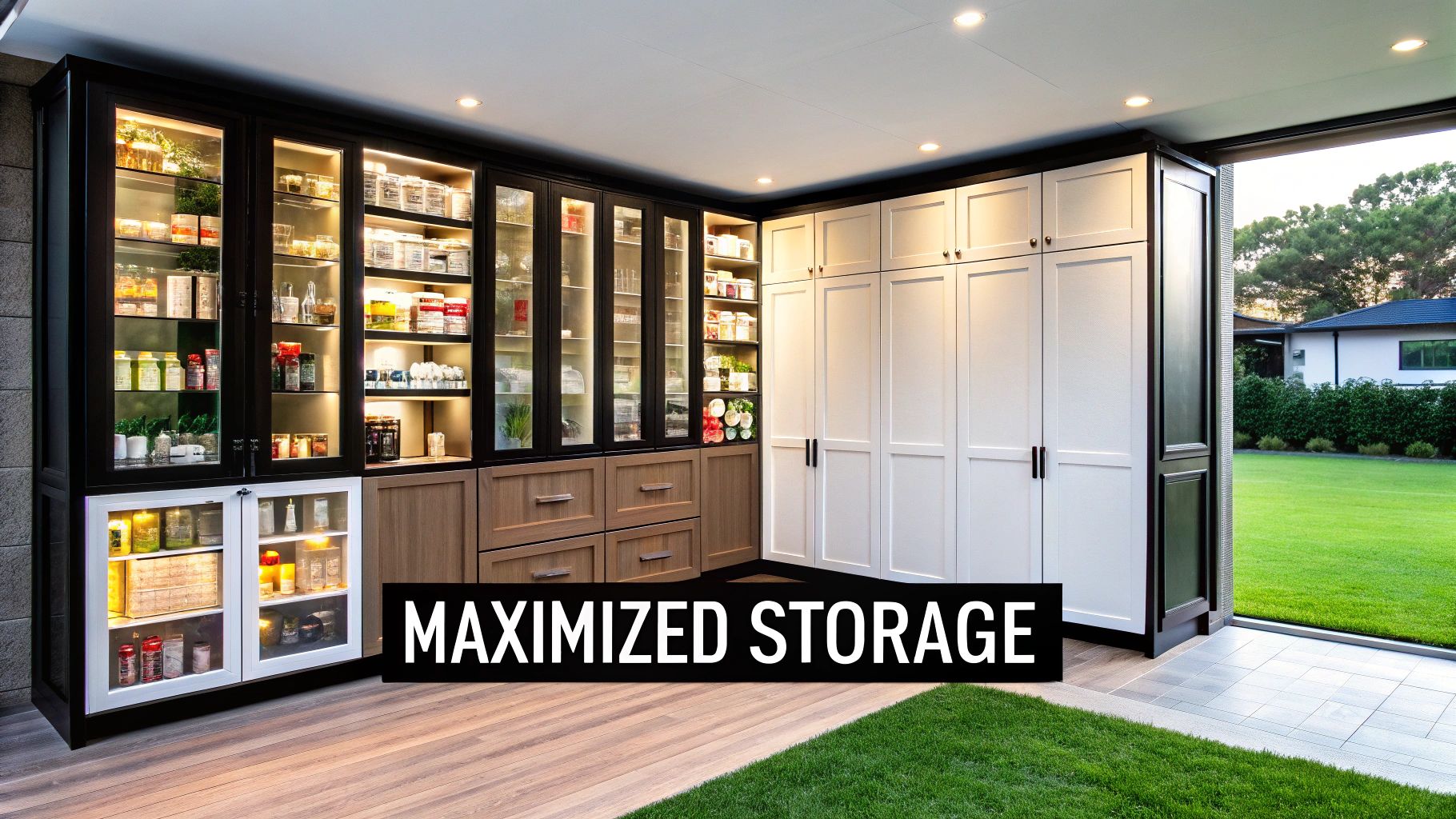 Floor-to-Ceiling Pantry Cabinetry