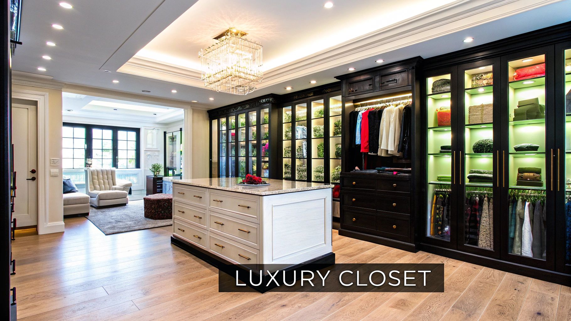Walk-In Luxury Boutique Closet