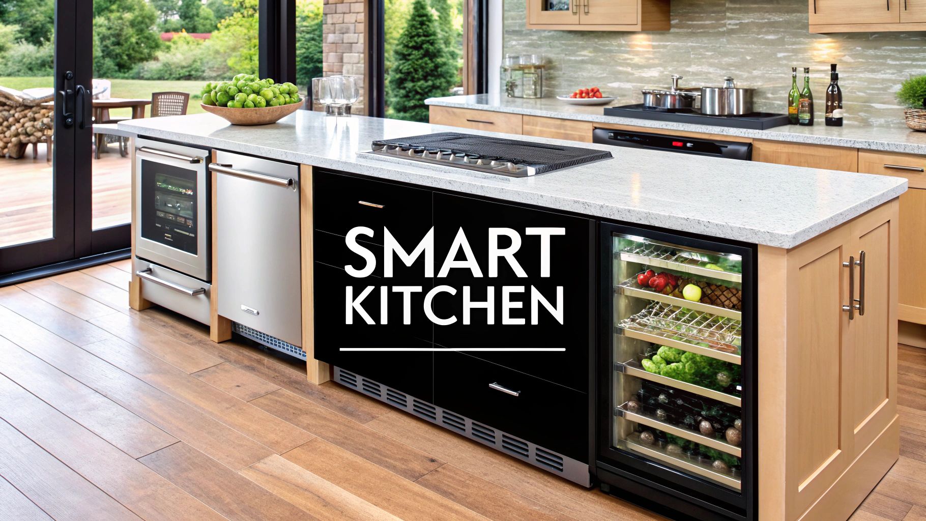 Island with Built-in Appliances
