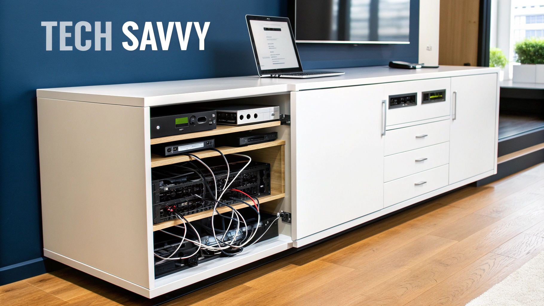 Technology-Integrated Cabinet