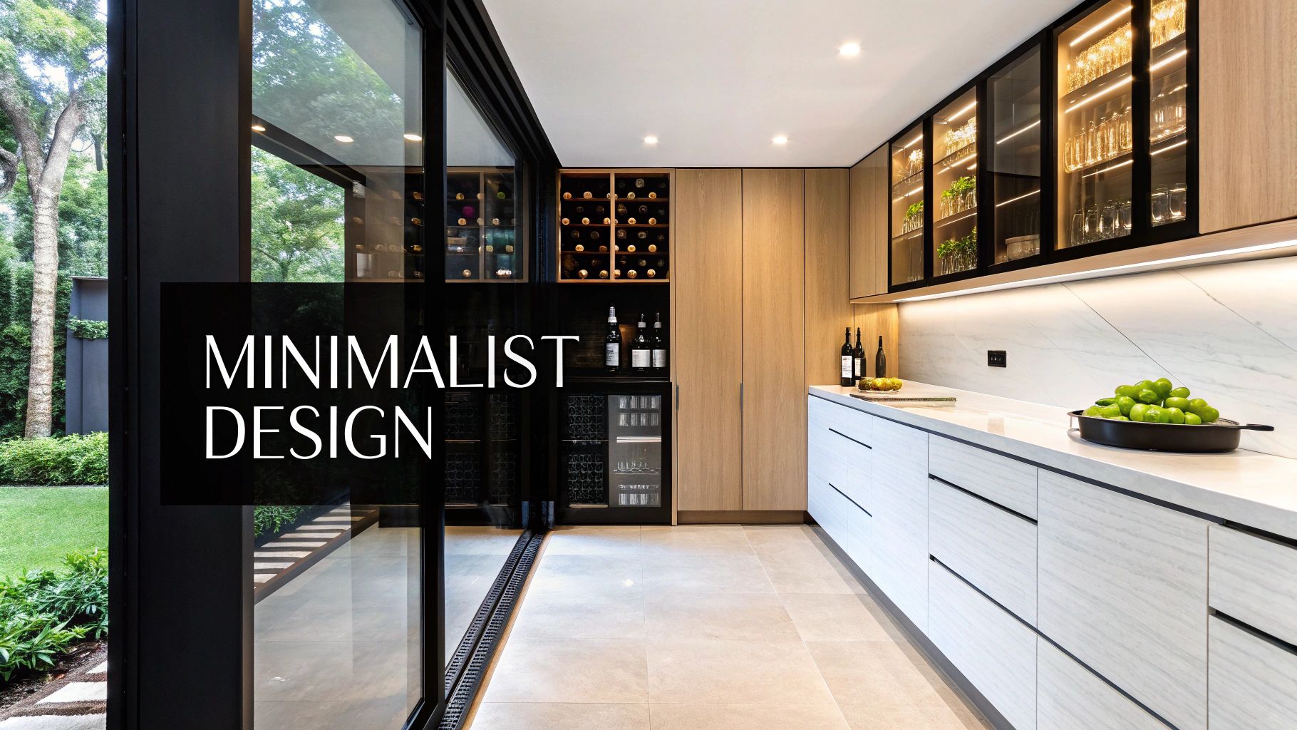 Modern Minimalist Butler's Pantry