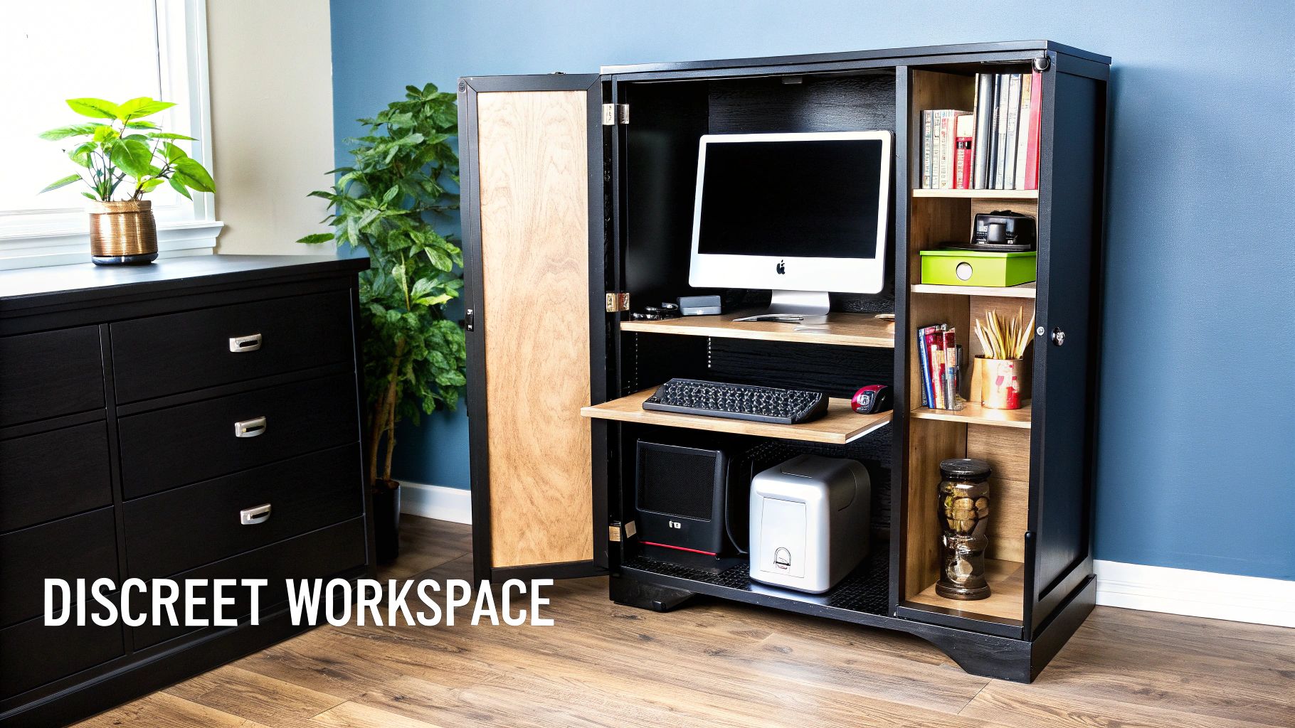 Hidden Desk Cabinet