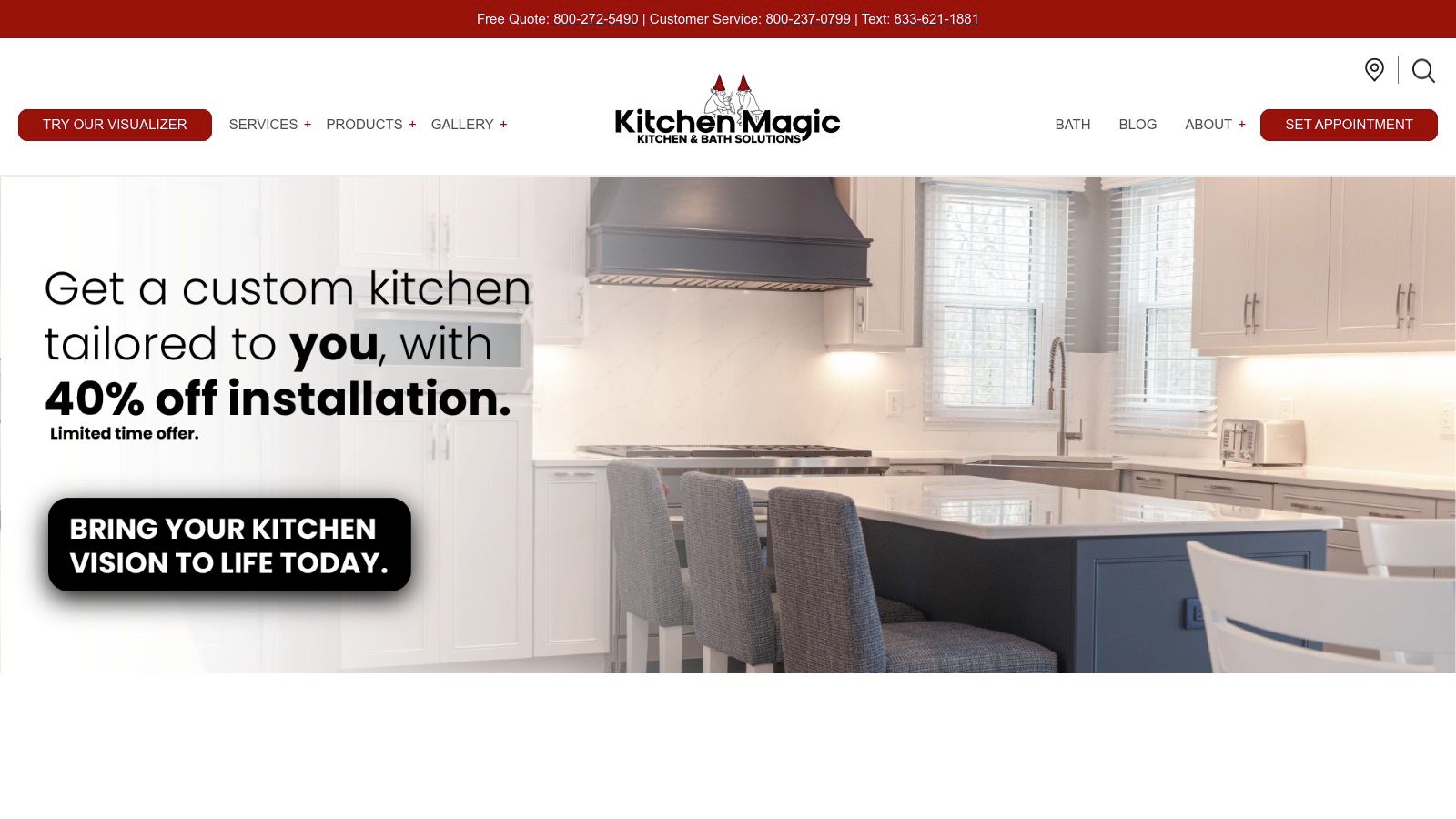 Cabinet Refacing by Kitchen Magic